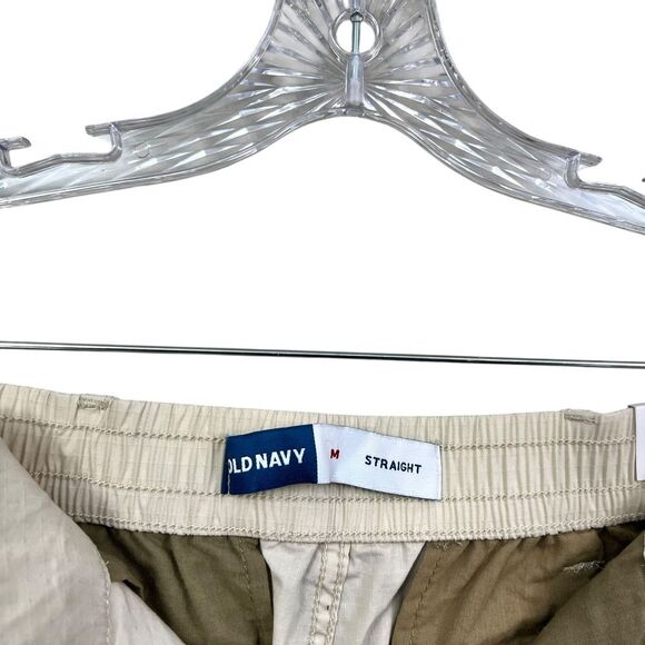 Old Navy Womens Cargo‎ Pants Straight Leg Utility Style Flat Front Khaki Size M - Picture 4 of 7